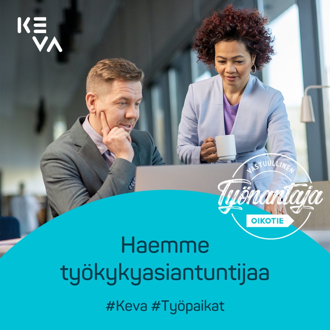 Haluatko mahdollisuuden kehittyä oman alasi huipuksi osaavan tiimin ja arvostetun ja vakaan työnantajan tuella? Tule meille työkykyasiantuntijaksi muutoksenhakutiimiimme!

Jätä hakemus viimeistään 7.12. klo 16.00:
keva.fi/uutiset-ja-art…

#työpaikat #työkykyasiantuntija