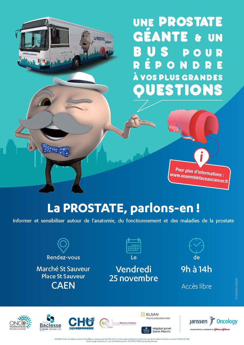 CaenOfficiel's tweet photo. Incroyable mais vrai ! Vendredi, de 9h à 14h, vous pourrez visiter une prostate géante place Saint-Sauveur 👉 une opération d'info et de sensibilisation sur les pathologies de la #Prostate, notamment le cancer, portée par le réseau Onco-Normandie. #Caen #ProstateTour https://t.co/nhW4jCjrKi