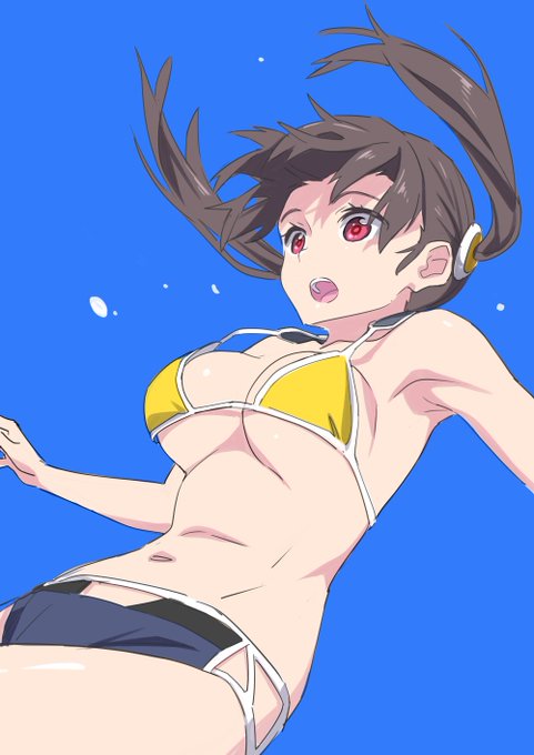 ツインテールがこう、前に流れてクワガタみたいになってるのが好きなんです 