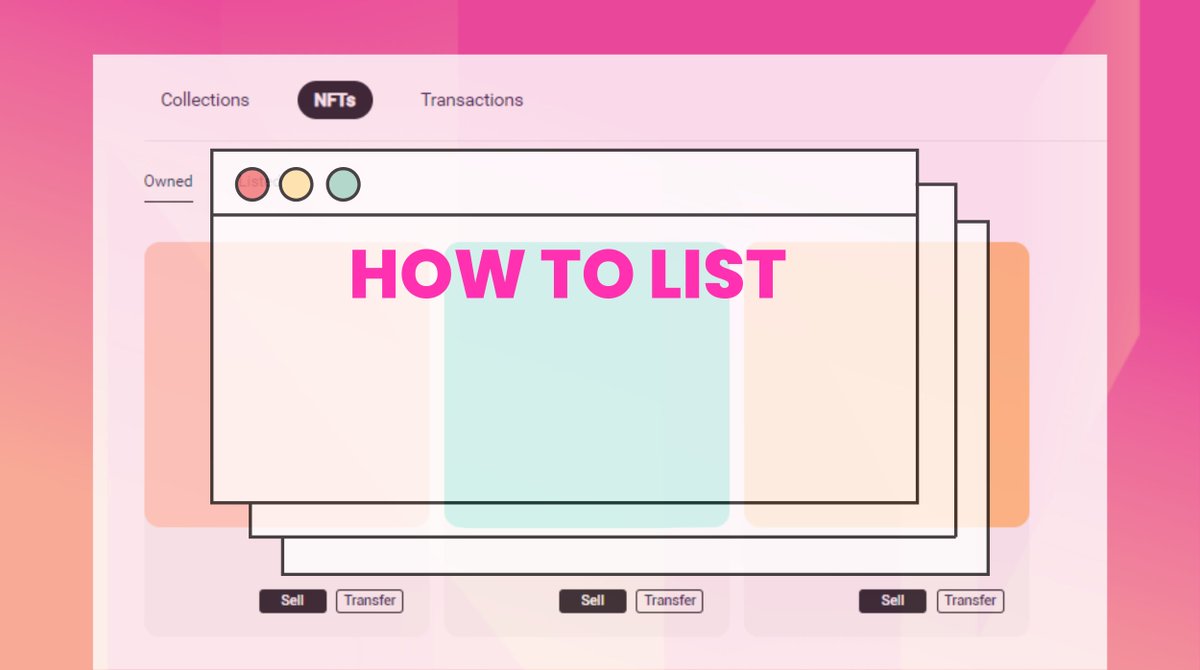 How To List A NFT 101 😉

To learn more see 🧵