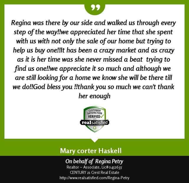 REGINAPETRY's tweet photo. So, this recommendation has put me on cloud nine today. https://t.co/Cviz6HvSYh via @realsatisfied https://t.co/TSGrHcJofQ