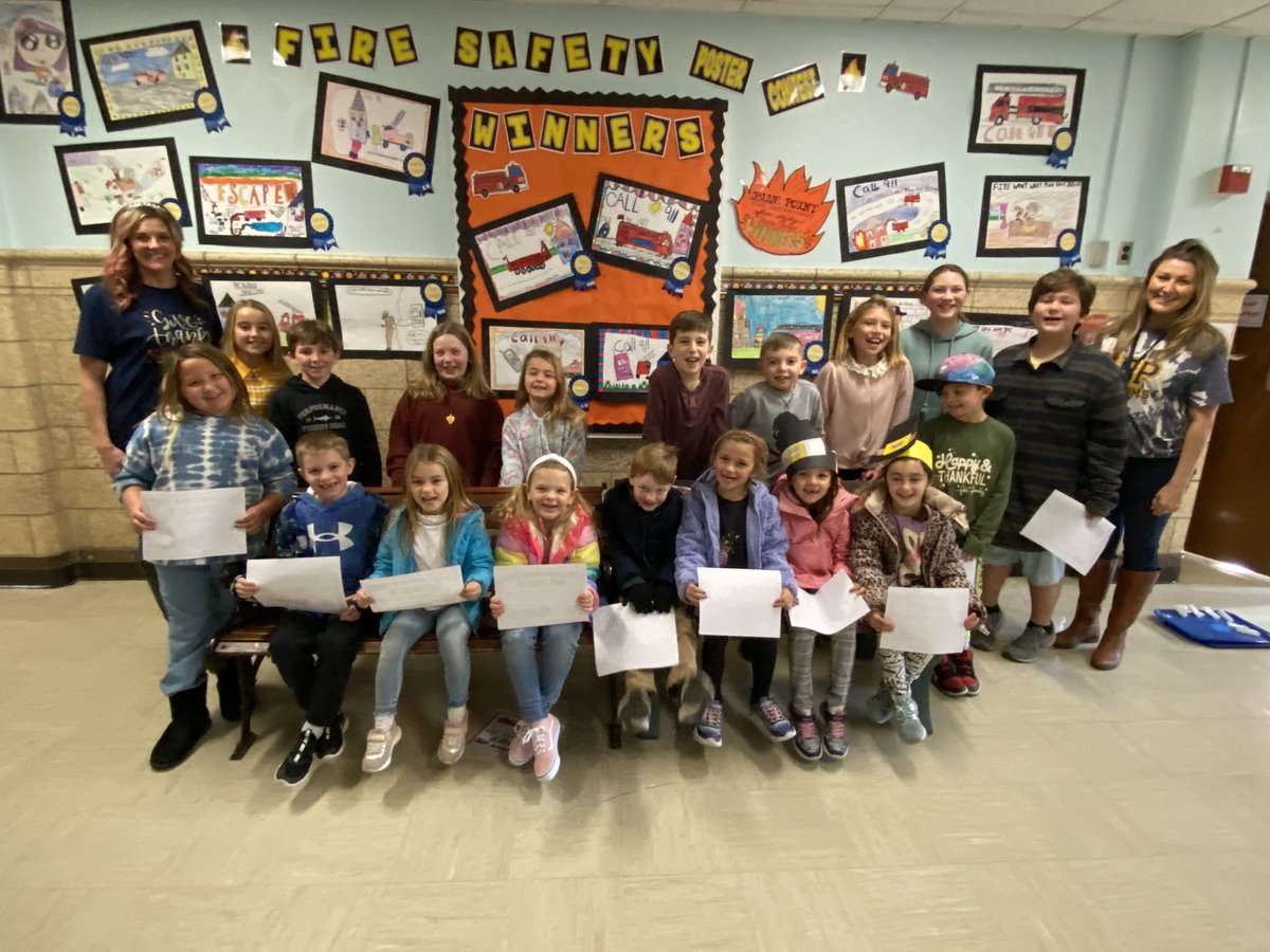 BPESchool's tweet photo. Congratulations to our Fire Safety Poster Contest!  These awesome students got to ride home in style today… thank you BPFD! https://t.co/I0hImqCdxH