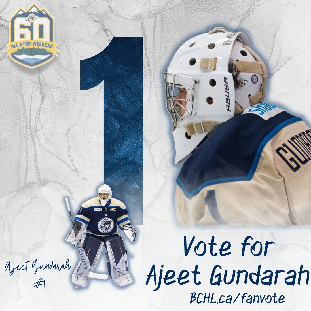Good morning 🌅
Don’t forget to vote for Garrett Valk &amp; Ajeet Gundarah today! Let’s send them to the BCHL All-Star game! 

🔗 bchl.ca/fanvote

#RivNation