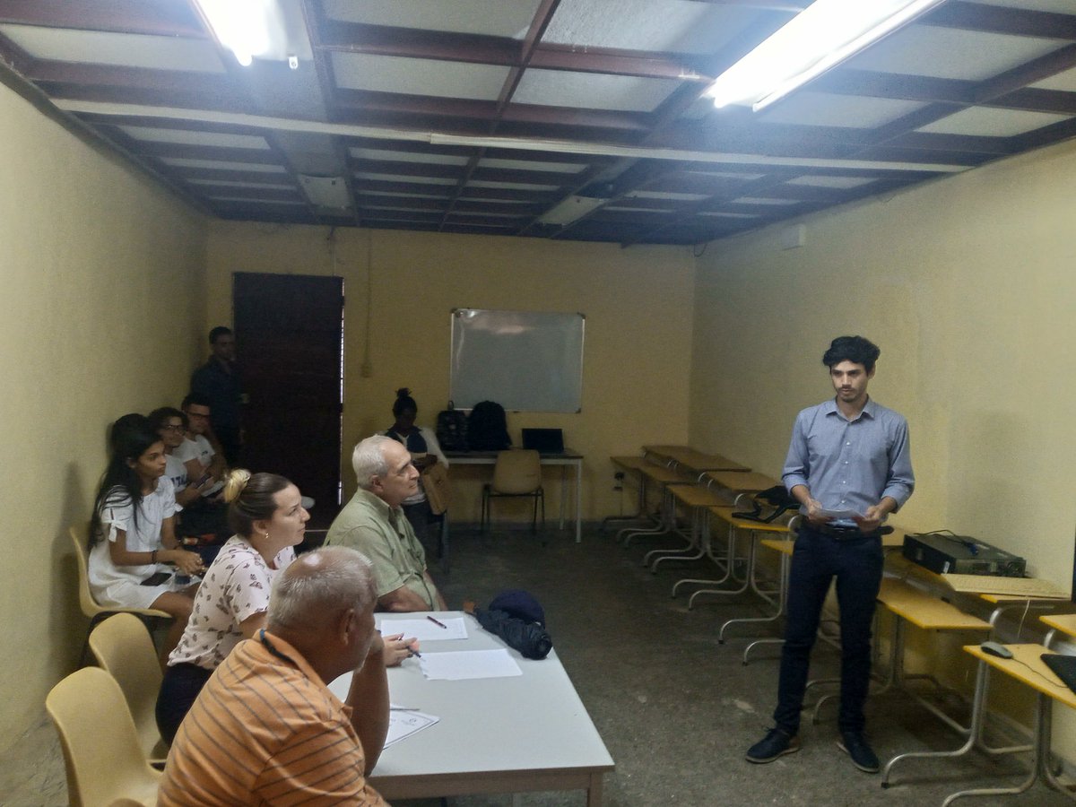 Mento de ponencias en el departamento <a href="/TcmCujae/">Departamento TCM CUJAE</a> en la #JornadaCientifica de la facultad <a href="/MecanicaCujae/">Facultad de Ingeniería Mecánica</a> de <a href="/CujaeRedSocial/">Universidad Tecnológica de La Habana</a>.