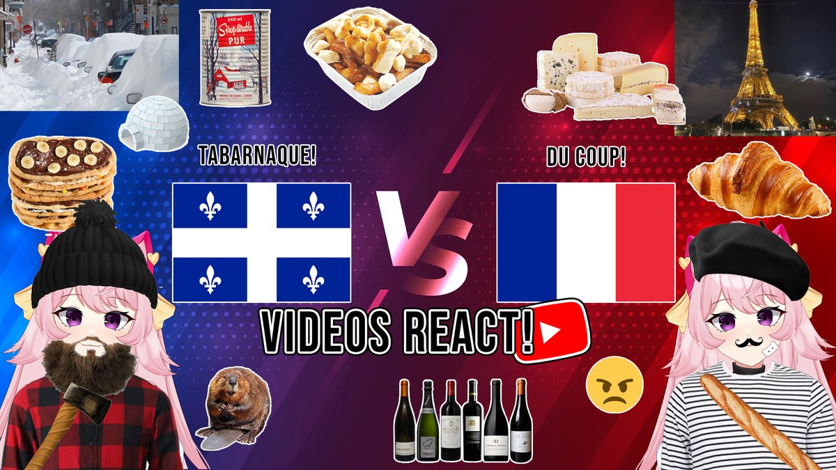 melounia_vtuber's tweet photo. 🔴Live
LET'S FIGHT! Aujourd'hui j'ai préparé mon plus beau montage pour se video react (ou pas)!🤓
Nous allons réagir aux vidéos Québec VS France!🔥
(expressions, culture, nourritures, accent, etc.)

https://t.co/aMSNAR8Hek

#vtuberFR #vtuberQC #vtuber #Twitch #videoreact https://t.co/KWG3rjVF2b