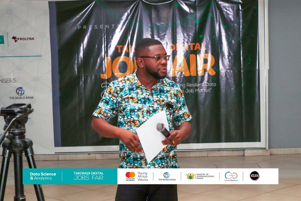 icodeteam's tweet photo. Soon , it was time for hubs to tell a brief about their company's and the trainings they have and the benefits associated to each program happening at the hub.
#Internship #Icodegh #Employability #PaSE #DataScienceandAnalytics #interns #TakoradiDigitalJobsFair #JobsFair https://t.co/EmNgFmvKKE