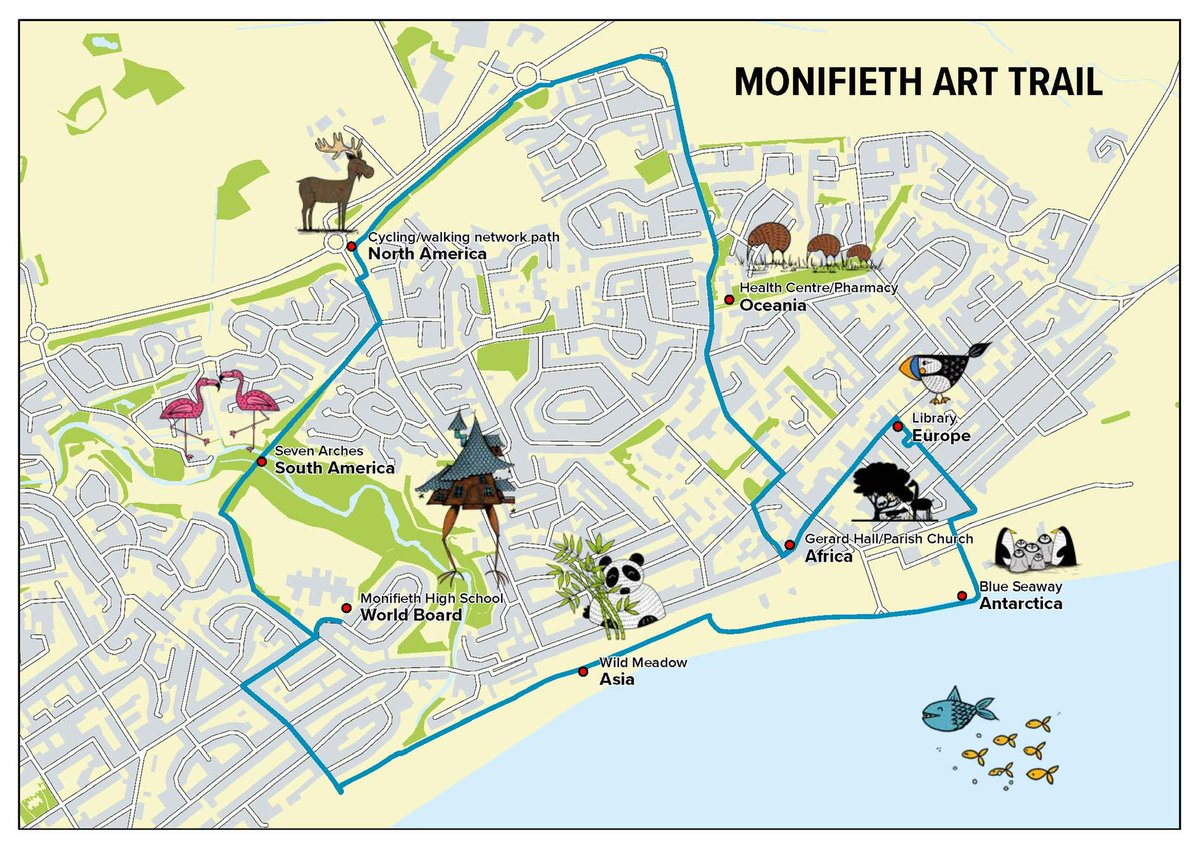 DundeeRamblers's tweet photo. Come for a trip round the world on Sunday with @DundeeRamblers Family Group.  We will be following the Monifieth Art Trail and looking for animals along the way.  All welcome with or without children.

https://t.co/S3rB4ZJU8f https://t.co/Hv30WCv3dV