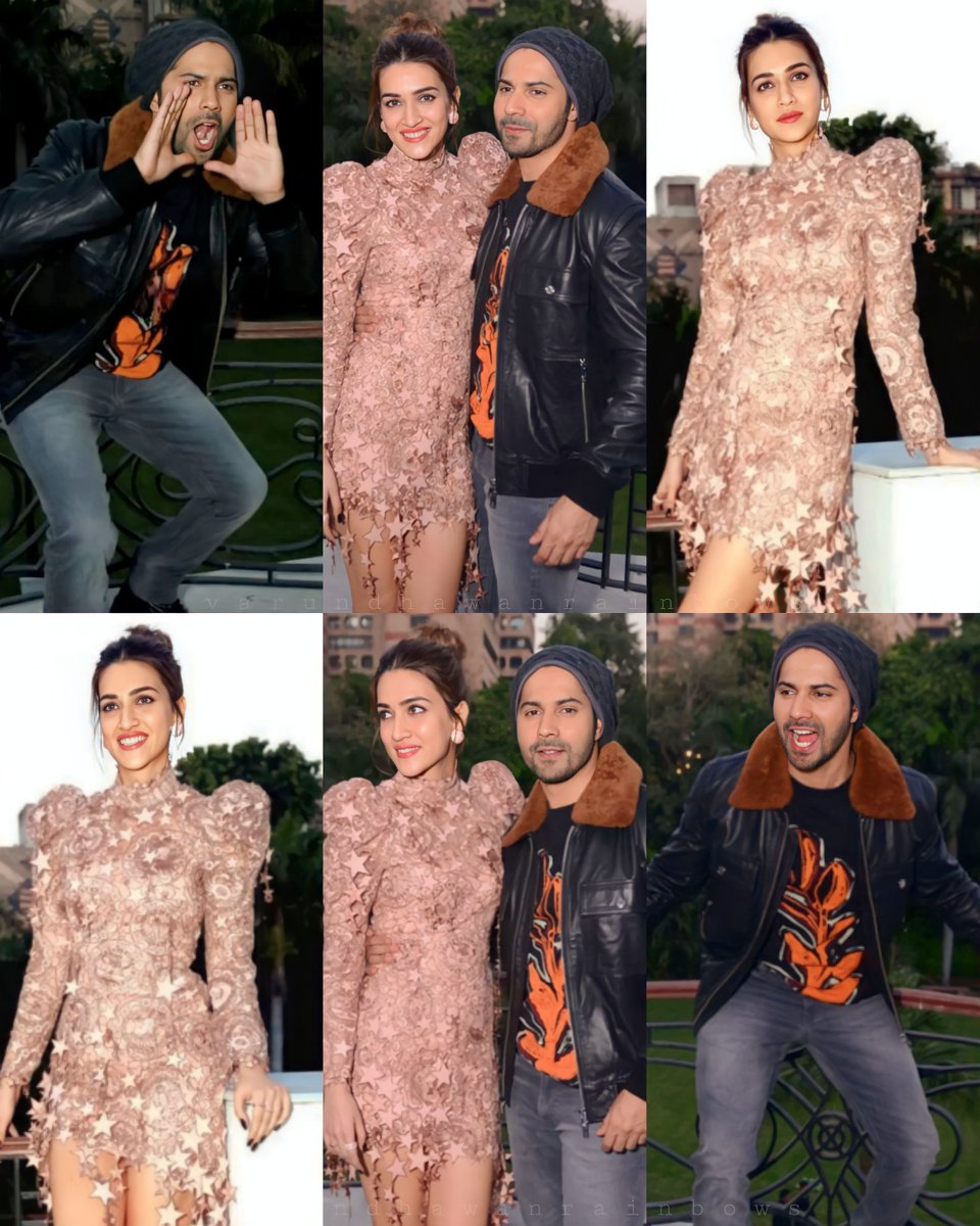 varunrainbows's tweet photo. Charming Vdee and Gorgeous Kriti snapped together in Delhi for #bhediyapromotions today!! πππ₯ @Varun_dvn @kritisanon #varundhawan #kritisanon #Kriti #Sanon #varundvn #vdee #variti #varunkriti #thumkeshwari #apnabanale #JungleMeinKaand #baakisabtheek #Bhediya https://t.co/1eDrIKfyAh