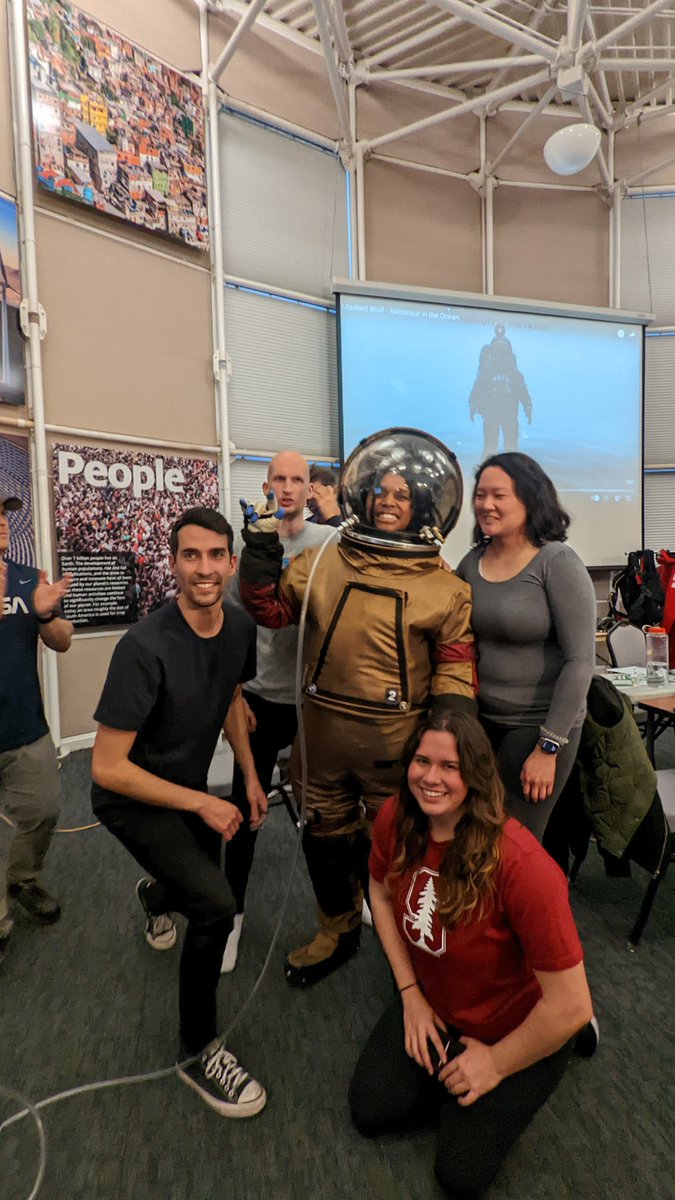 Just some pictures of my friends trying on spacesuits over the weekend. Livin' their best lives.