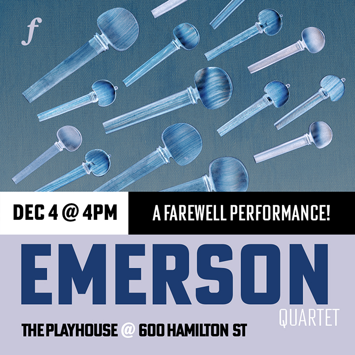 Don't miss out on the Emerson Quartet's farewell performance in Vancouver at 4:00 p.m on December 4th at the #Vancouver Playhouse. 

This concert marks the end of a 43-year relationship with the much-loved ensemble &amp; will be our final concert of 2022: friendsofchambermusic.ca/concert/emerso…