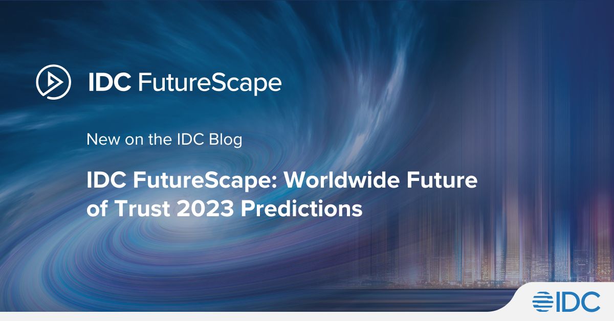 IDC's tweet photo. By 2025, 45% of CEOs, fatigued by security spending without predictable ROI, will demand security metrics and results measurement to assess and validate investments made in their security program. Check out all 10 #FutureScape2023 Predictions. https://t.co/cMHiG05HDy https://t.co/OelHWlUebx