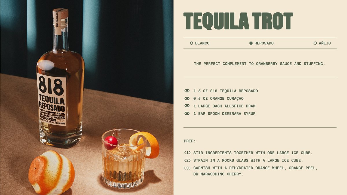 Drink818 on Twitter "Quality time calls for quality tequila. Celebrate Thanksgiving with the