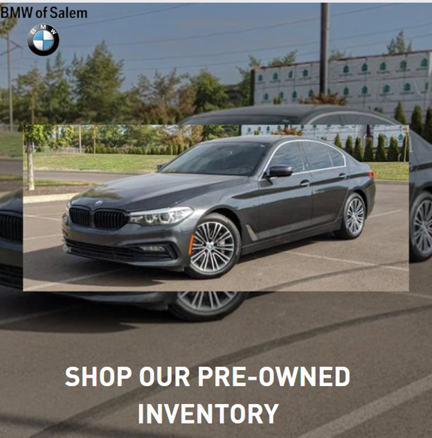 BMWofSalem's tweet image. Whether you are searching for a quality pre-owned BMW or another pre-owned luxury vehicle, we have a great selection for you to choose from! Shop our pre-owned vehicle inventory here: bit.ly/3Giaoig
#newselection #newcar #shoptheinventory #driveanewcar