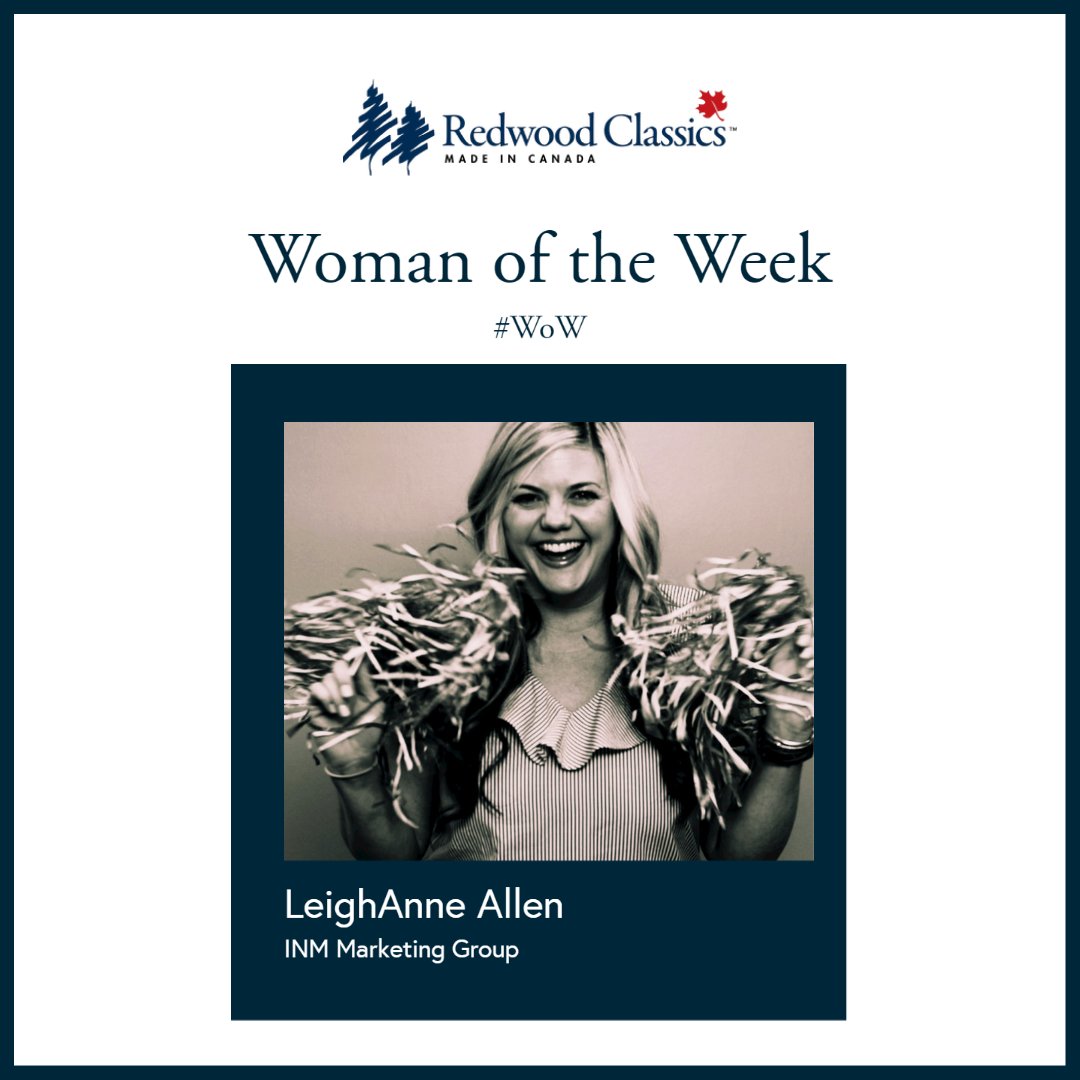 RedwoodClassics's tweet photo. Introducing our #WomanOfTheWeek, LeighAnne Allen of @INMMarketingDFW! We love her advice: "Fight. Fight for yourself. Fight for your team. Fight for your industry. Fight for what's right."

Thank you, LeighAnne! #WoW #WomenInBusiness #WomenLeaders https://t.co/Cy90XXUYEe