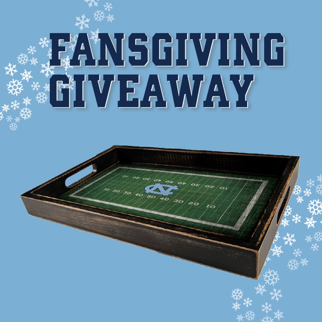 UNC Tar Heels (@goheels) on Twitter photo Another day, another FANSGIVING GIVEAWAY 🙌
Like AND Retweet for your chance to win this Carolina Football gameday tray for your next tailgate!
#GoHeels Another day, another FANSGIVING GIVEAWAY 🙌
Like AND Retweet for your chance to win this Carolina Football gameday tray for your next tailgate!
#GoHeels