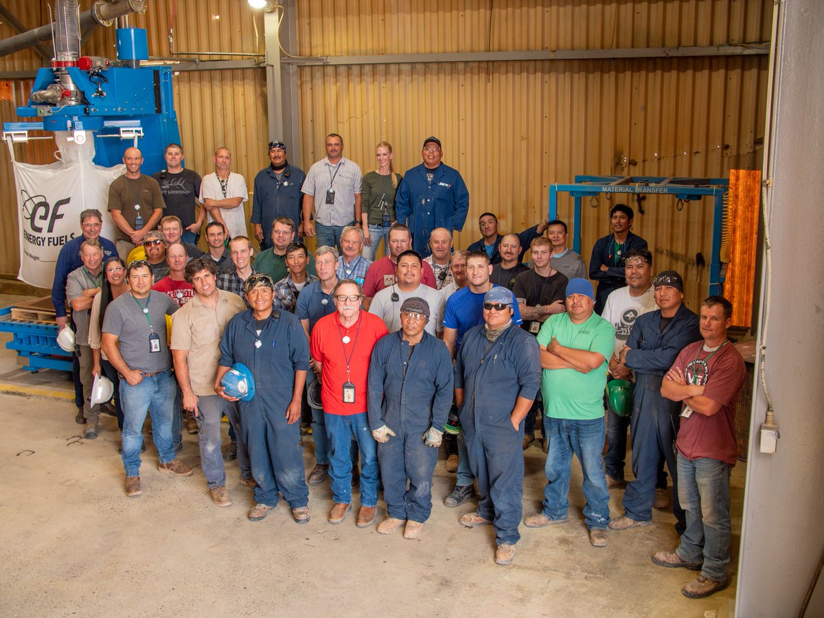 UraniumTrends's tweet photo. RT Energy_Fuels "We have much to be thankful for, but our amazing employees take the (yellow) cake. Thanks to their dedication, we’ve achieved many milestones this year & are looking forward to more in the year ahead. Happy Thanksgiving! $UUUU #raree… https://t.co/aeU1l3sATK"