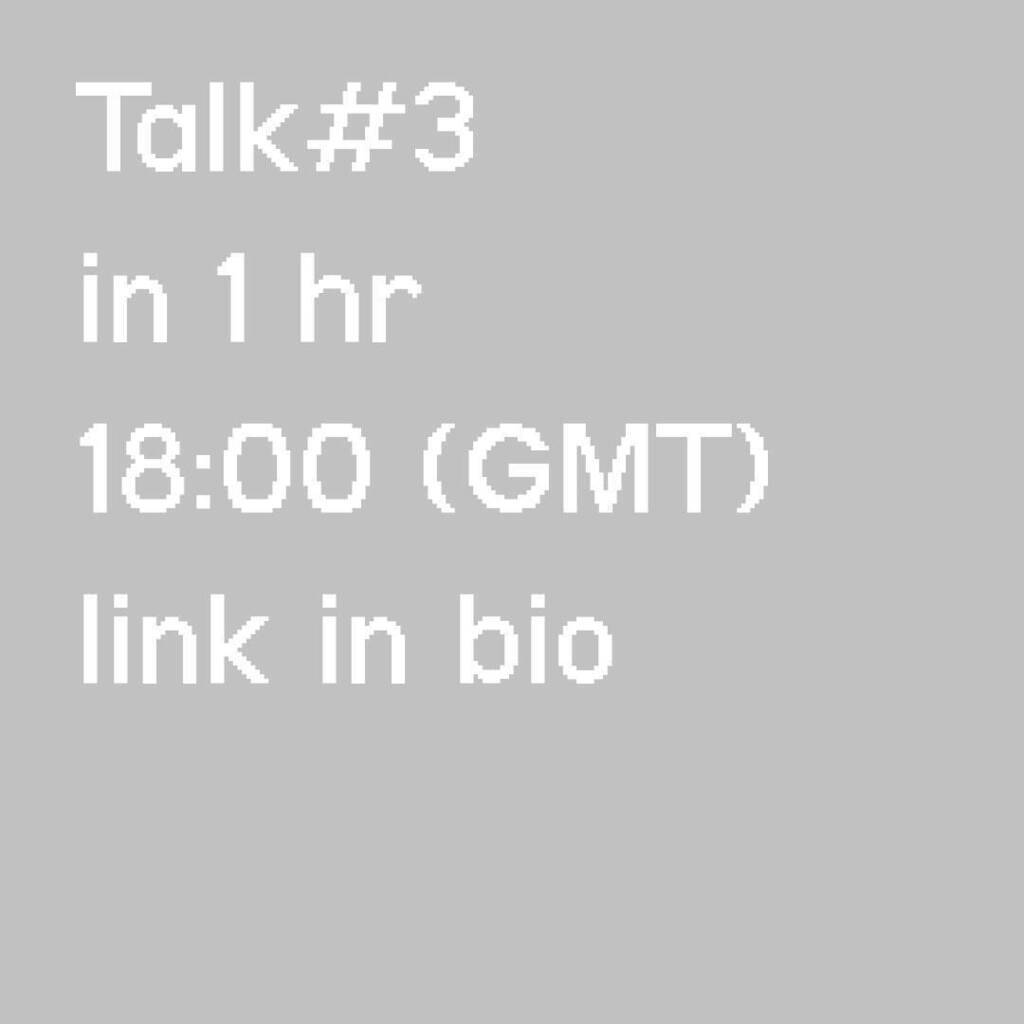 Our final November mini series talk starts in 1 hour - 6pm GMT

Talk 3 with @d_a_t_a_m_o_s_h

Direct zoom link in bio - no need to register - just join us 

link in bio

#sixminutespastnine #d_a_t_a_m_a_o_s_h