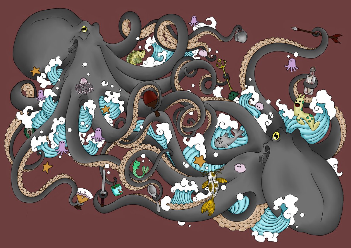 Delirious_Pop's tweet photo. So did these playmats for @SmiIey_Faces  a long time ago. Wanted to redo the art because they have takin a beating plus got to do details I couldn't before. Pretty happy with the out come. Though still love the old ones
#playmats #krita #traditionalart #art https://t.co/EXJ1DCkN4D