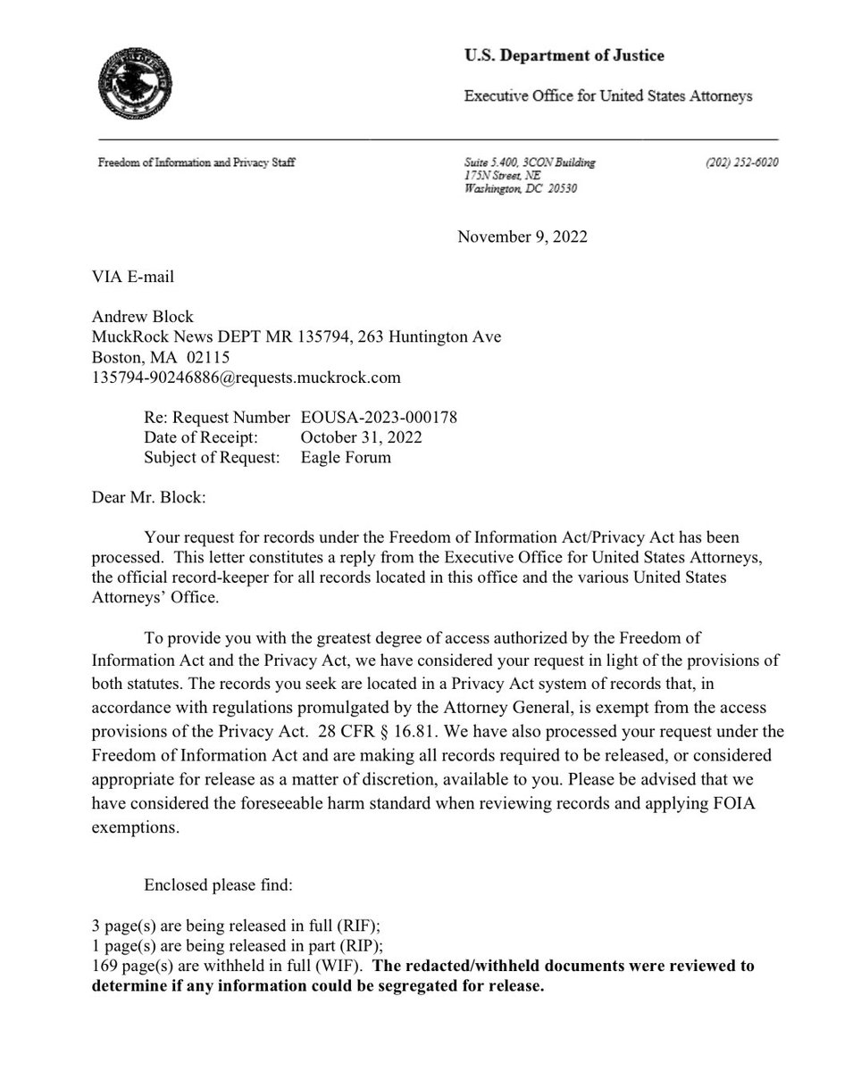 /1 THREAD🧵: On August 9, the Biden DOJ issued a sweeping subpoena to @AlabamaEagle for a broad-swath...