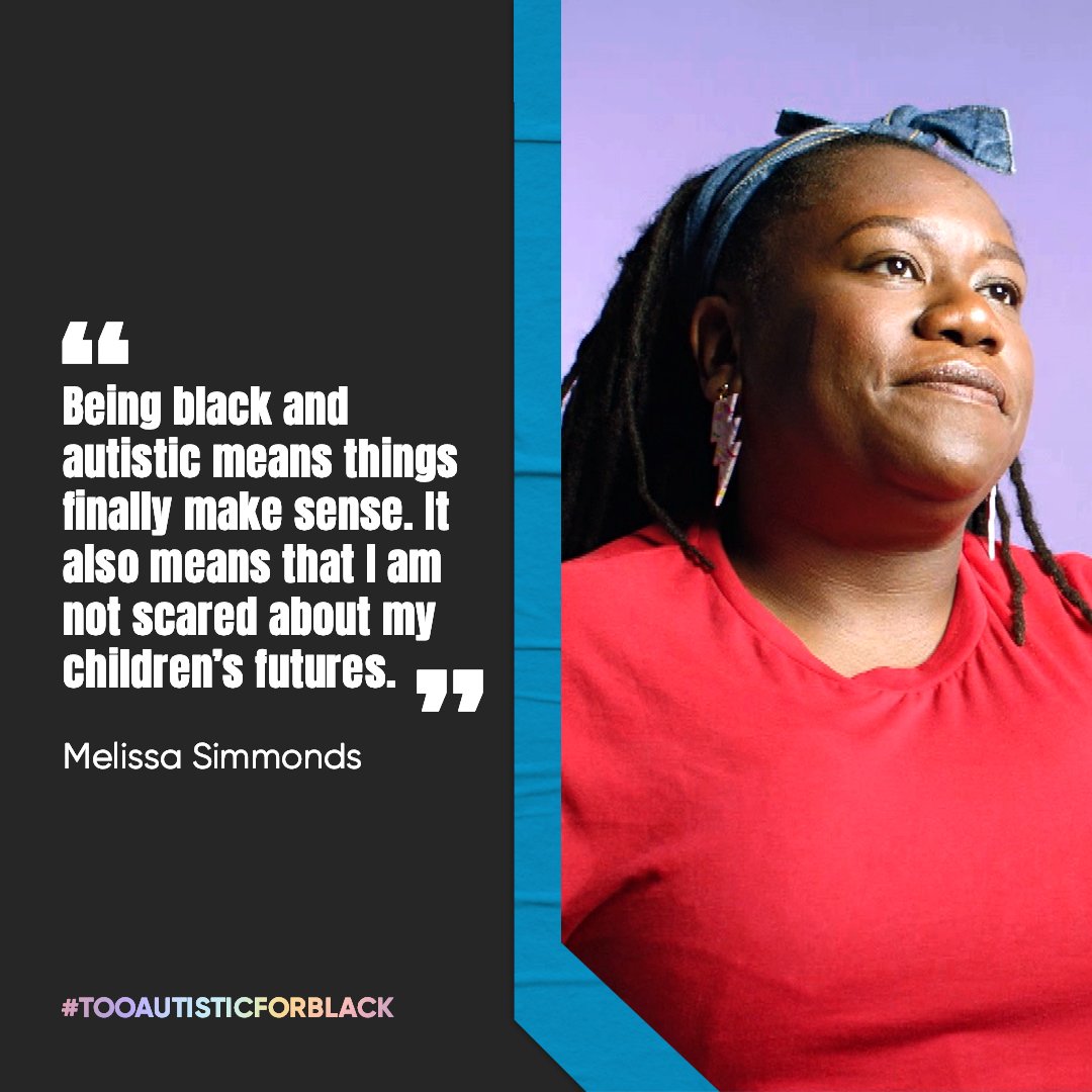 What does being black and autistic mean to you?
Join us by sharing your stories and positivity. Please use the hashtag 
#TooAutisticForBlack