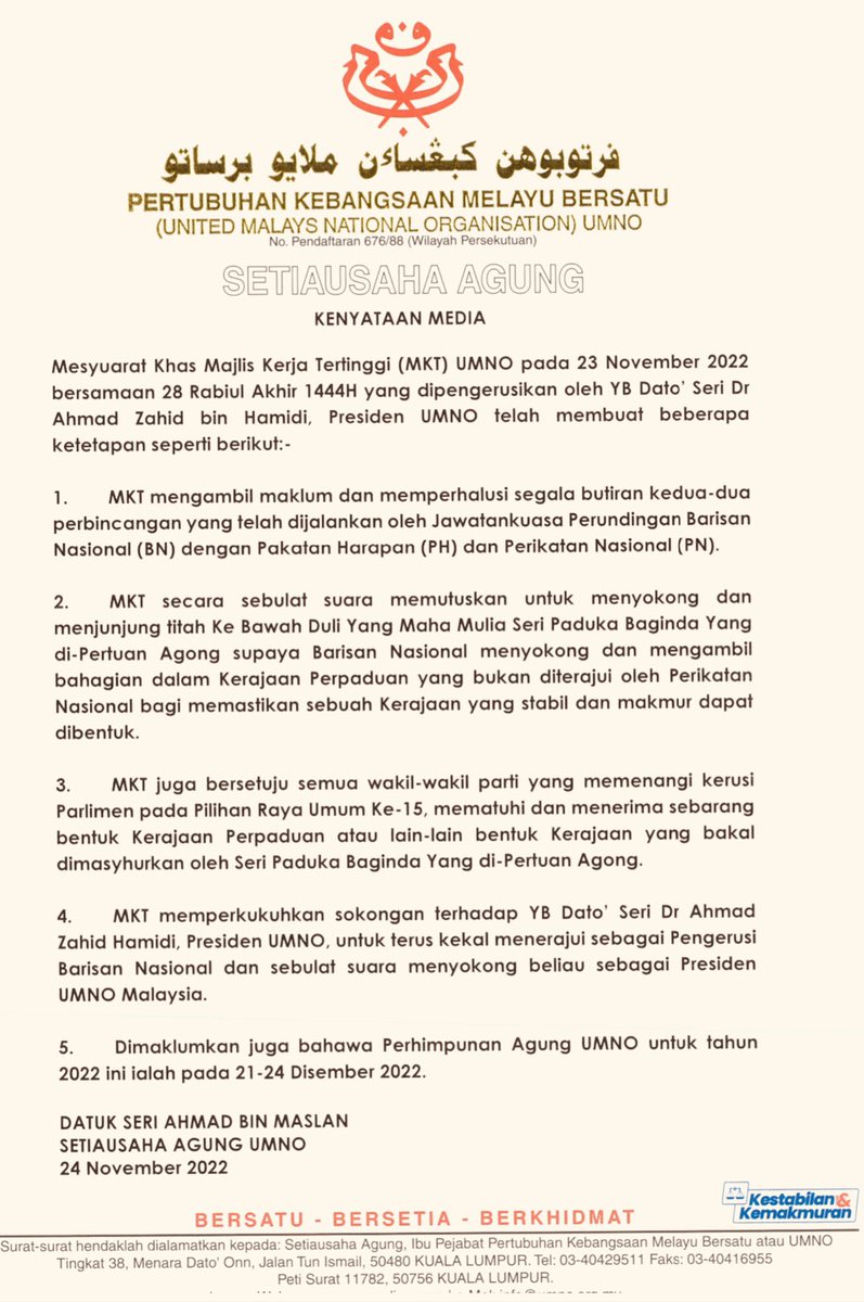 DS Dr Ahmad b Maslan tweet media