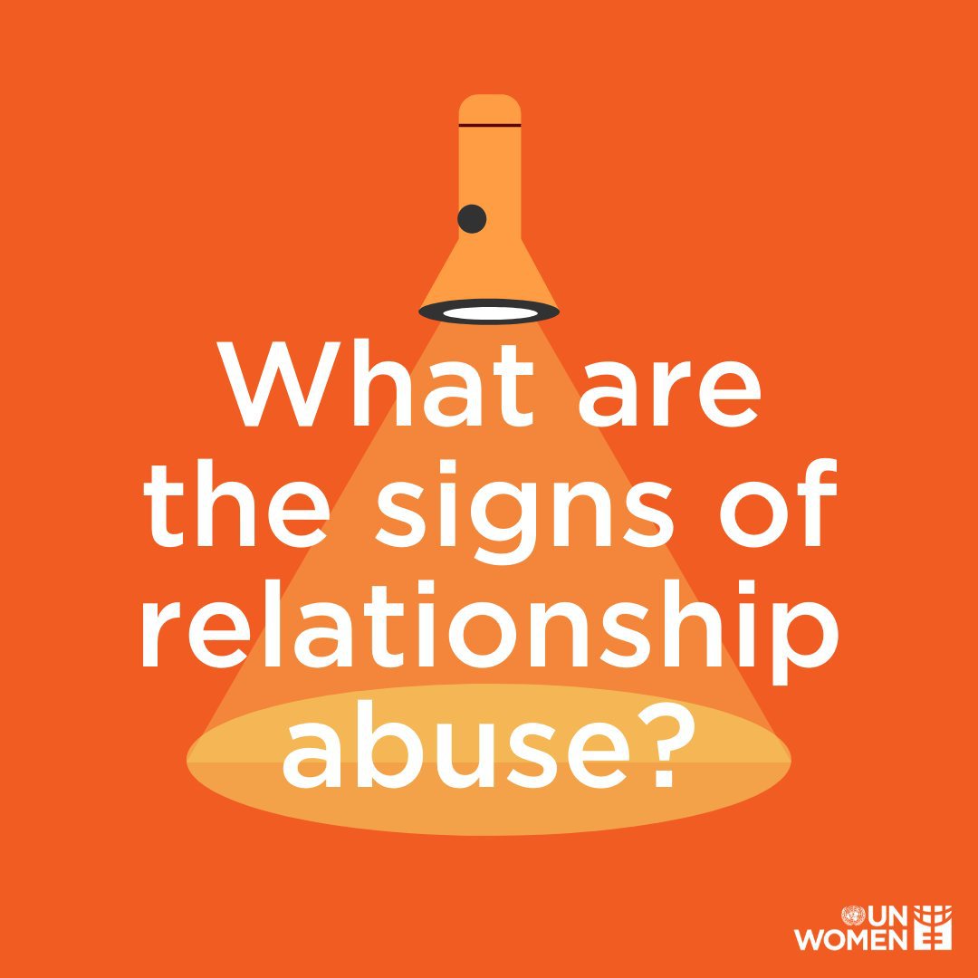 UN's tweet photo. Learn to recognize the signs of an abusive relationship, and how you can help victims find safety and support.

@UN_Women has guidance on Friday's International Day to End Violence against Women: https://t.co/dmikJ2pbm5 #16Days https://t.co/ABzrhhmEM2