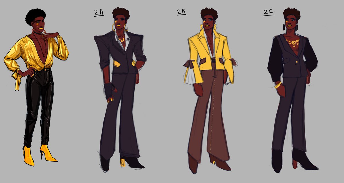 dark-skinned male dark skin jacket pants 1boy male focus black pants  illustration images