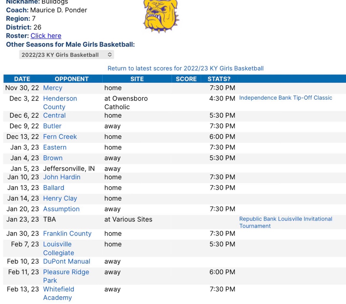 Let’s play 🏀!! Season Schedule! 💜💛 <a href="/LadyBulldogs19/">Lady Bulldogs GBB 💜💛</a>