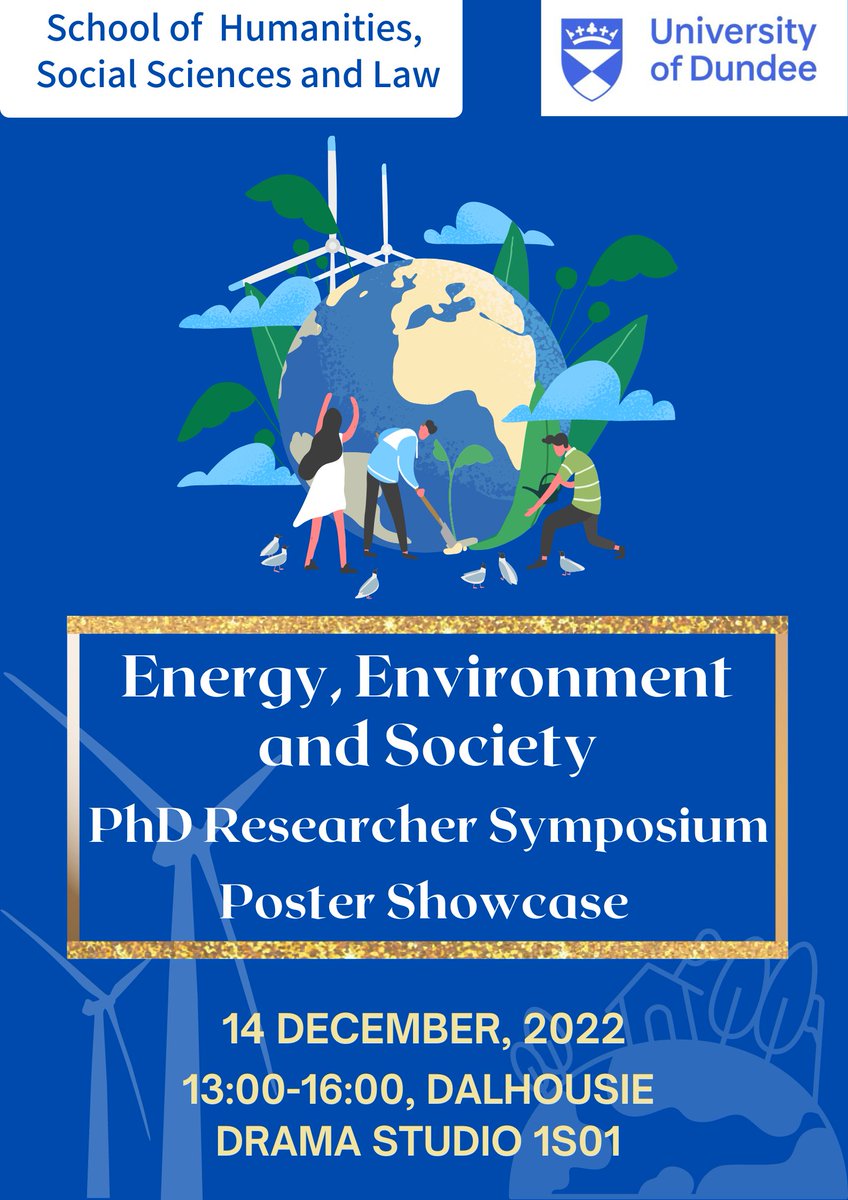 Nothing inspires #PhDstudents more than their peers

All are welcome to join our FIRST EVER divisional EES PhD Researcher Poster showcase 🌎🧑‍🤝‍🧑☀️

Don't miss this opportunity to network with our talented scholars👩‍💻
Registration not required, see you all on Wed 14th Dec <a href="/dundeeuni/">University of Dundee</a>