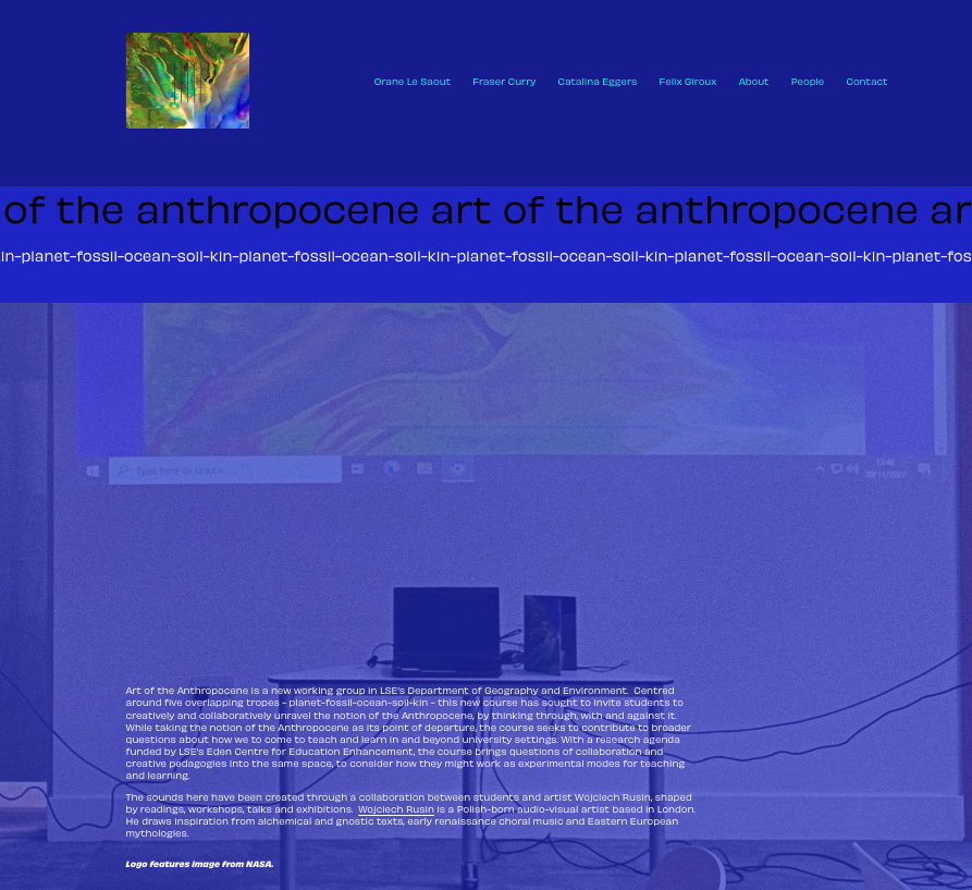 So pleased to able to share the work of the wonderful students who participated in Art of the Anthropocene. Working with artist, Wojciech Rusin, they developed their own sounds that think with, through and against the Anthropocene - listen and read here
artoftheanthropocene.net