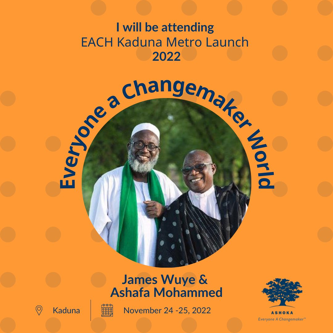 AshokaAfrica's tweet photo. Join @JamesWuye and @MuhammedAshafa, #ashokafellows working together to end violent clashes between Christians and Muslims in Nigeria through the Interfaith Mediation Center at the #Kaduna Metri Launch. Find out more: https://t.co/slBtSQOLvH
#SoEnt https://t.co/YowrJ1NqC3