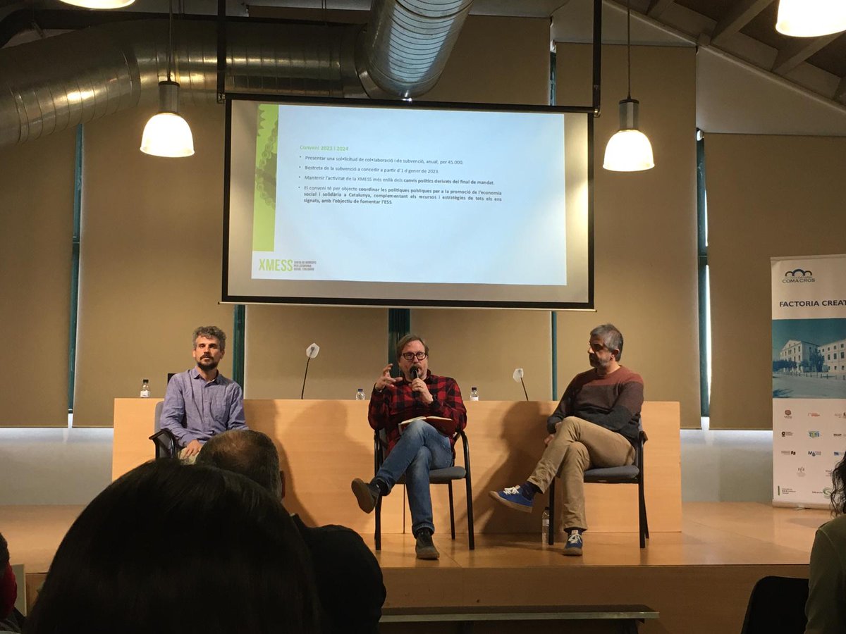 RipolletImpulsa's tweet photo. Aquest matí hem participat de la #SaltXMESS22 i de la trobada d’electes de la @XmessCat seguint enfortint l'#ESS des dels municipis. 
Hem aprofitat per conèixer la Factoria Cultural Coma Cros, la @somdesalt i el @elviversalt. 
Gràcies per l'acollida @ViladeSalt #ESSRipollet https://t.co/pJAzNuUFeD