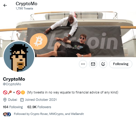 BigGoldenB's tweet photo. @CryptoMo https://t.co/rXliSaLkhI