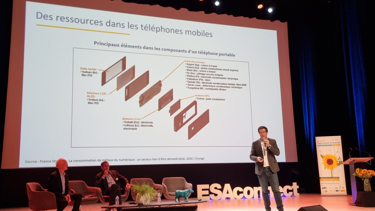 v_lebourgeois's tweet photo. 📲 🌍 Cet après midi à #Esaconnect on parle sac à dos écologique du numérique ! avec @GuillaumePitron 
💡 Et si vous souhaitez approfondir le sujet : perso je vous invite à participer à @FresqueDuNum👍
 et sur #Angers contacter @Elodou1 😉
.
#agriculture #numérique #agtech https://t.co/iKsAjBFNO5