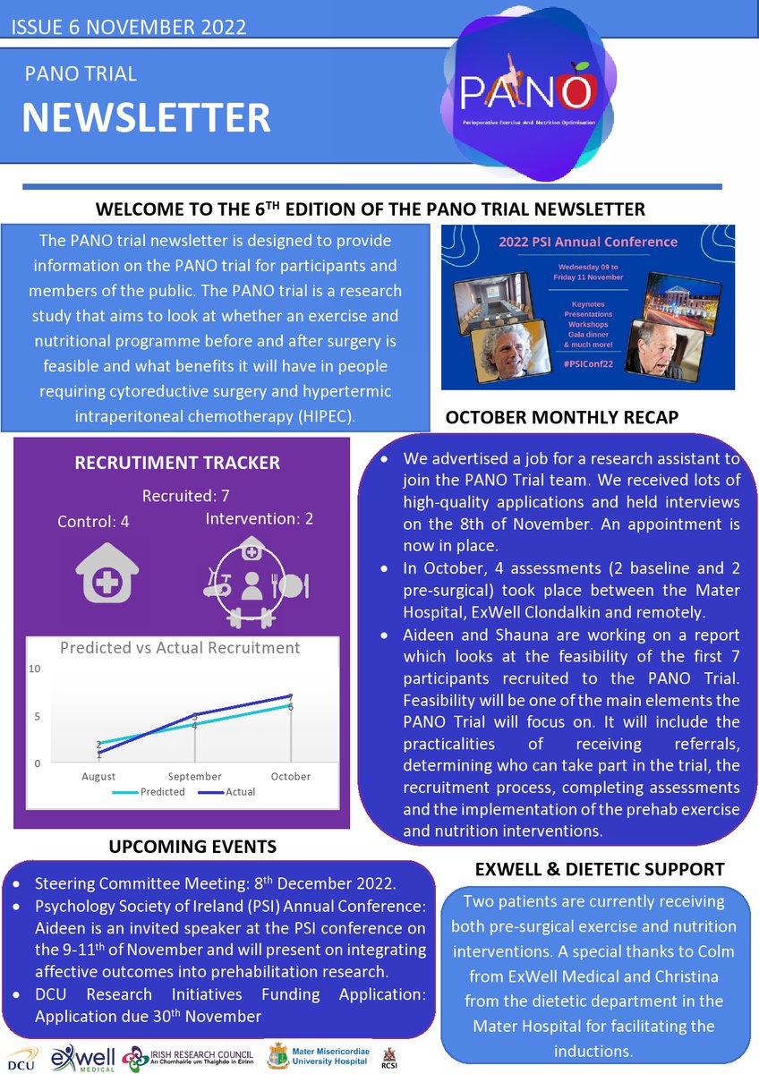 PanoTrial's tweet photo. We are delighted to share our 6th issue of the PANO trial newsletter.
This issue includes a summary of everything that's happened over the past month.
Please contact to be added to our mailing list https://t.co/anrX6Hp8eF