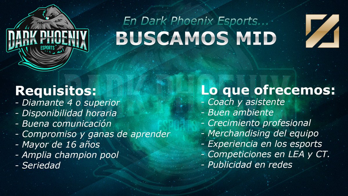 Las personas que estén interesadas, nos pueden escribir por MD con el OP.GG 🔥 No es necesario tener experiencia previa en otros equipos, pero se valorará positivamente. ¡Un saludo!