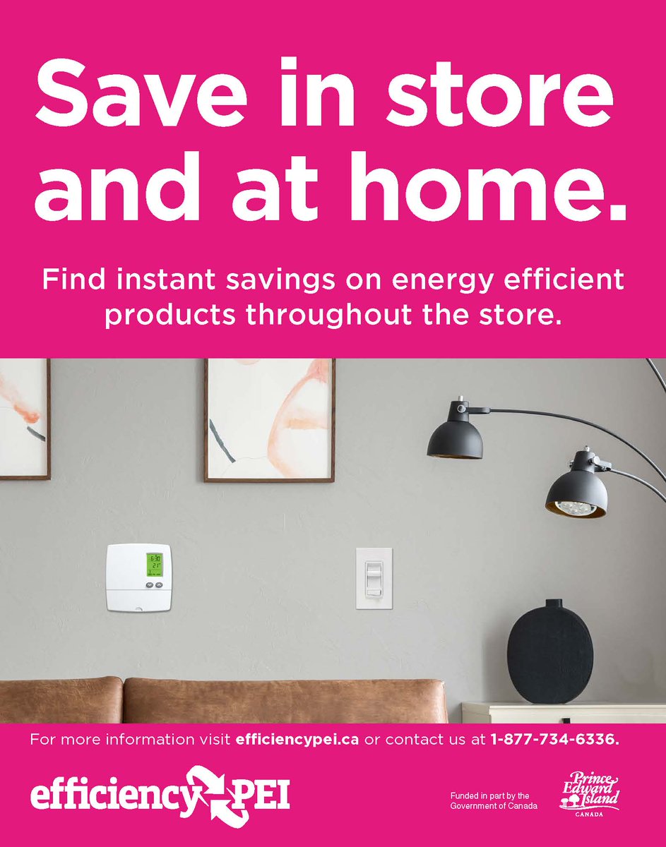 efficiencyPEI (@efficiencypei) on Twitter photo The Instant Savings fall campaign has been extended until December 4!  More time to save on ENERGY STAR® LED lighting and fixtures and more. Visit us at ow.ly/cFcb50LJWbU The Instant Savings fall campaign has been extended until December 4!  More time to save on ENERGY STAR® LED lighting and fixtures and more. Visit us at ow.ly/cFcb50LJWbU