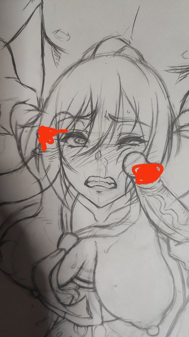 描いてからちんこに隠されるお顔を消す前に撮ってみた 