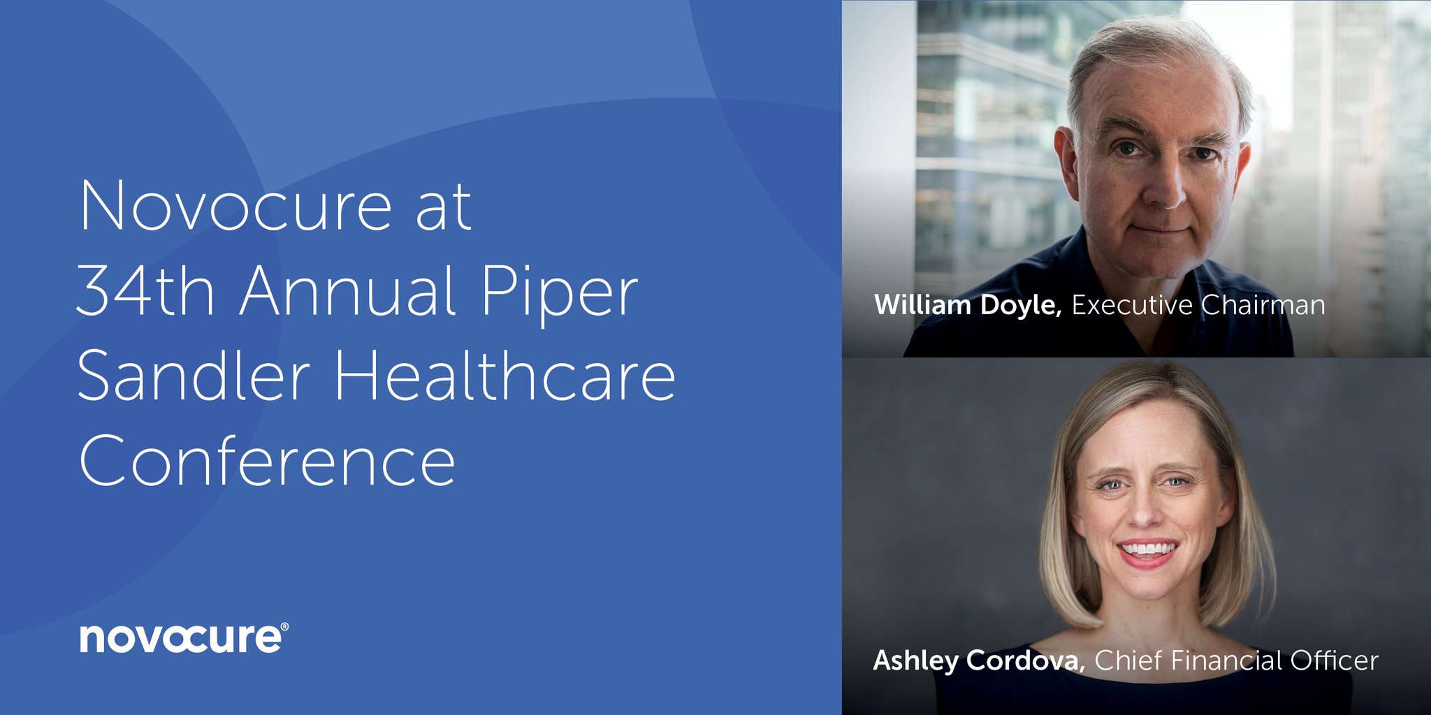 Novocure on Twitter "William Doyle and Ashley Cordova will participate in the 34th Annual Piper