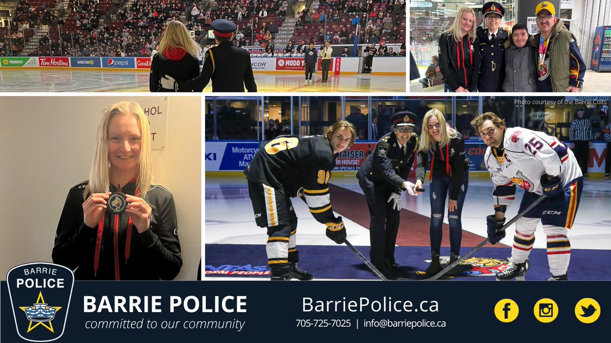 Barrie Police (@barriepolice) on Twitter photo On Saturday, November 19, Chief Greenwood joined local @soontario athletes to take part in the 2022 OHL Big Ticket Puck Drop at the <a href="/OHLBarrieColts/">Barrie Colts</a> game, to celebrate the partnership between <a href="/OHLHockey/">Ontario Hockey League</a> and Special Olympics! On Saturday, November 19, Chief Greenwood joined local @soontario athletes to take part in the 2022 OHL Big Ticket Puck Drop at the <a href="/OHLBarrieColts/">Barrie Colts</a> game, to celebrate the partnership between <a href="/OHLHockey/">Ontario Hockey League</a> and Special Olympics!