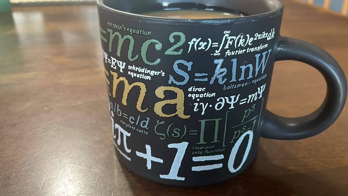 Thank you to @cubswin66 for my favorite #coffee mug with so many great #math and science formulas and more! You can find yours at the <a href="/msichicago/">Griffin Museum of Science and Industry</a>. ☕️➕🧮🟰❤️
