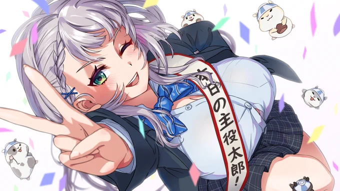 本日の主役はノエル団長だ!#ノエラート#白銀ノエル生誕祭2022 