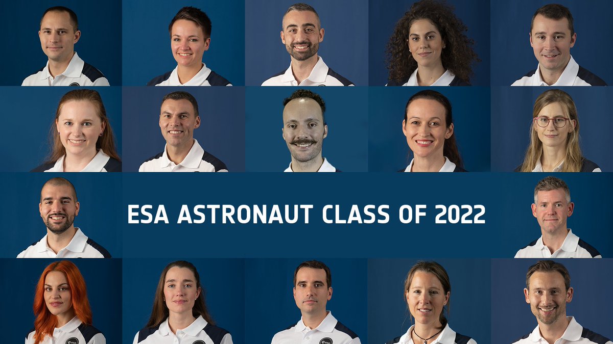 Meet ESA's class of 2022 astronauts 👇 #ESAastro2022