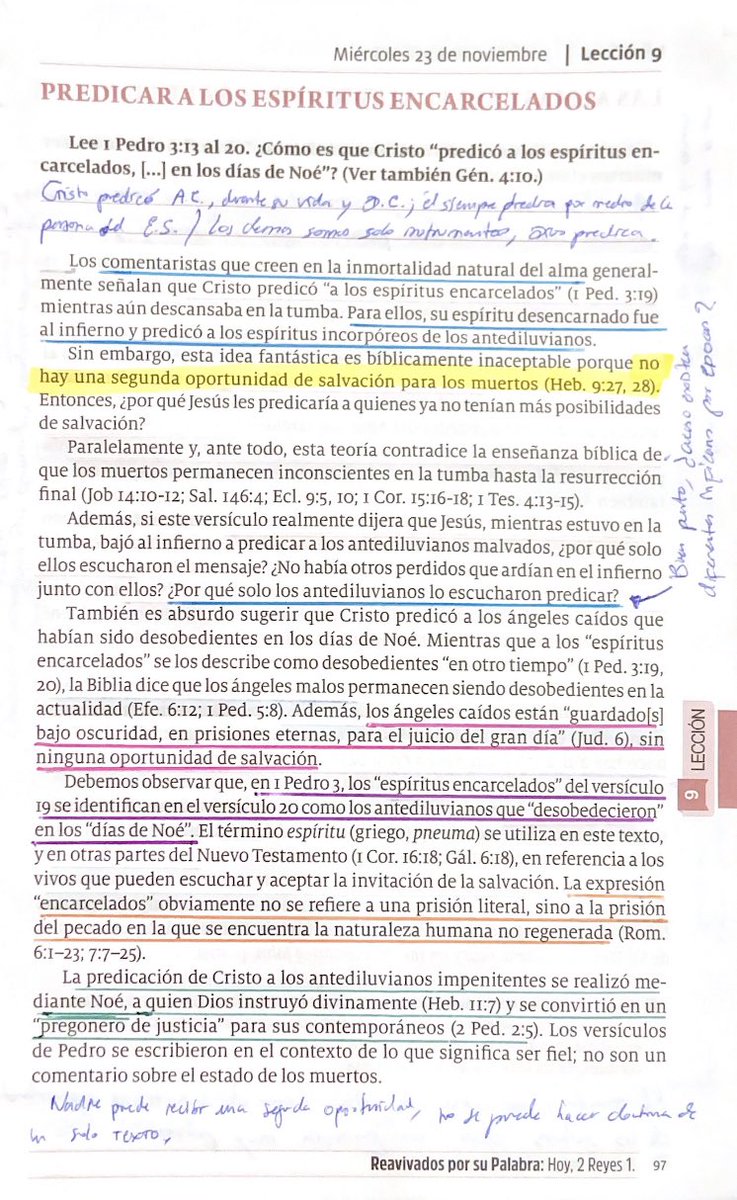 🚨Estudia tu #LES🚨
“No hay una segunda oportunidad de salvación para los muertos (Heb. 9:27,28)” - Miércoles 23 de noviembre

🤩Mira el repaso de #DiálogoAbierto  👉🏻🔗  youtu.be/fHLfTz0s_JQ

¡Ten un bendecido día! 🙌🏻
.
. 
.
<a href="/walteralana/">Walter Alana</a> @BRYauri <a href="/iasd/">Adventistas Brasil</a> <a href="/adventistas/">Jovenes Adventistas</a>