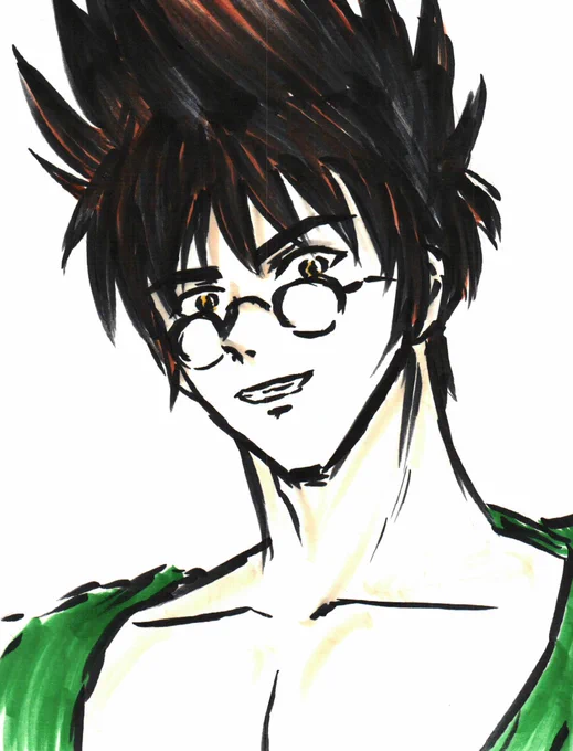 バサラくらいは真面目に描きたかったのに結局10分ドロ。 
