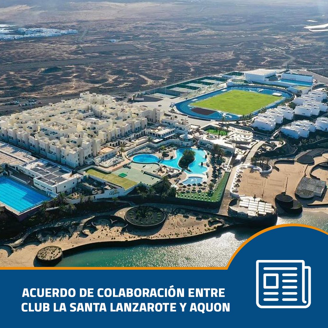 Aquon1's tweet photo. 🤝 #AQUON se une al @clublasanta para mejorar la actividad deportiva de quienes visitan este resort deportivo, 🌍 ¡considerado de los mejores del mundo!

#aguademar #recuperadorminerales https://t.co/yOeif3p0QI