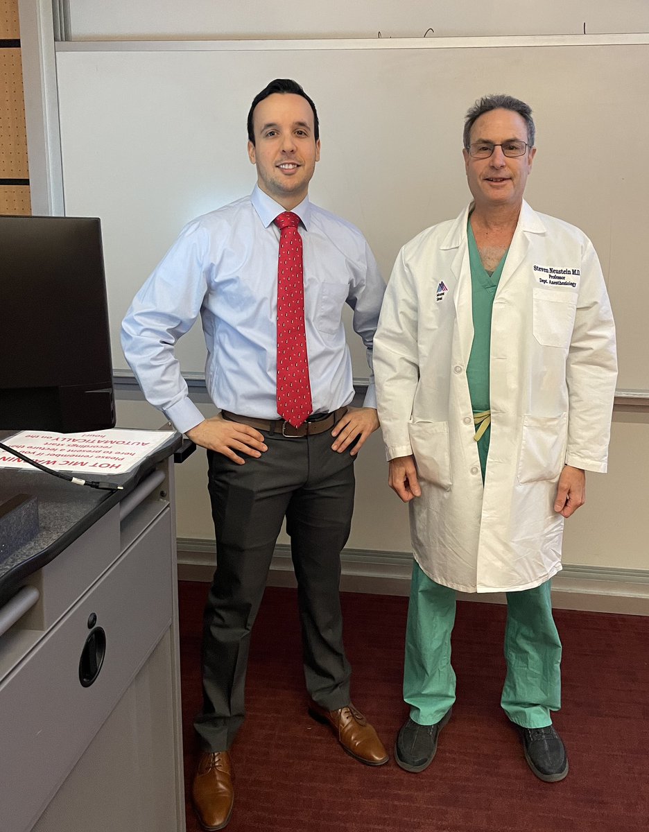 GRAND ROUNDS: Thanks to Dr. Sergio Munoz, CA3, for his excellent presentation on approaching non-cardiac surgery for patients with cardiac disease. Moderated by Dr. Steve Neustein.