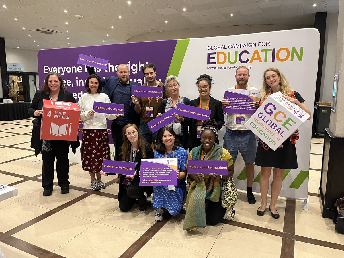 Europe & North American Campaign for Education (ENACE) at the @globaleducation World Assembly in Johannesburg. Ready to transform education together with advocates and colleagues from all over the world #EducationReimagined 📚🌍✊🏽