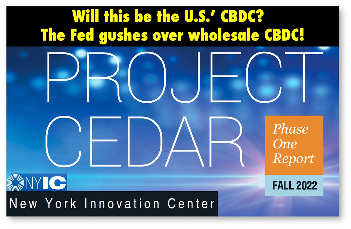 richardturrin's tweet photo. #ProjectCedar a potential breakthrough for a US wholesale #CBDC or "innovation theater?"
The #Fed is actually gushing with enthusiasm for #wCBDC!
Subscribe to Cashless
#fintech #finserv #Money #Bitcoin #CashlessChina #crypto #CBDC
https://t.co/sDluETYSm9 https://t.co/QiDEd57k3u