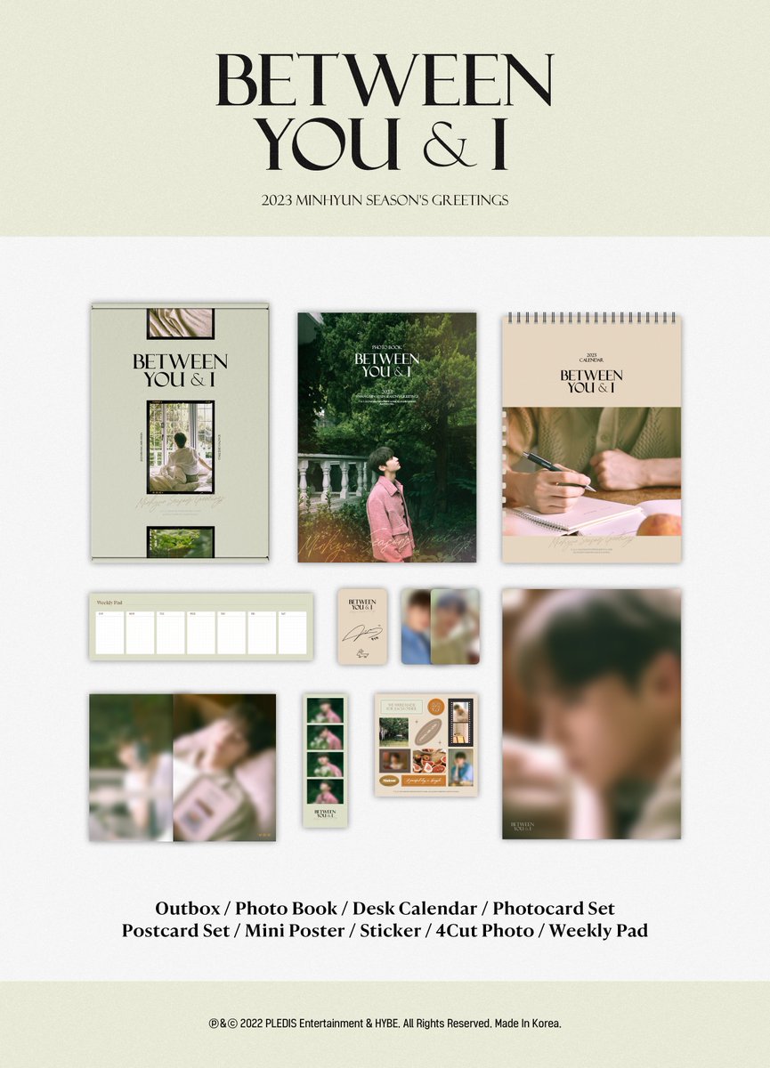 MINHYUN_PLEDIS's tweet photo. 황민현(HWANG MIN HYUN) 2023 SEASON'S GREETINGS 예약 판매 안내

▶ https://t.co/yDa5UoDSSY

Pre-order 2022.11.25(Fri)
Release 2022.12.14(Wed)

#황민현 #HWANGMINHYUN #시즌그리팅 #SeasonsGreetings https://t.co/QaMUJm1im5